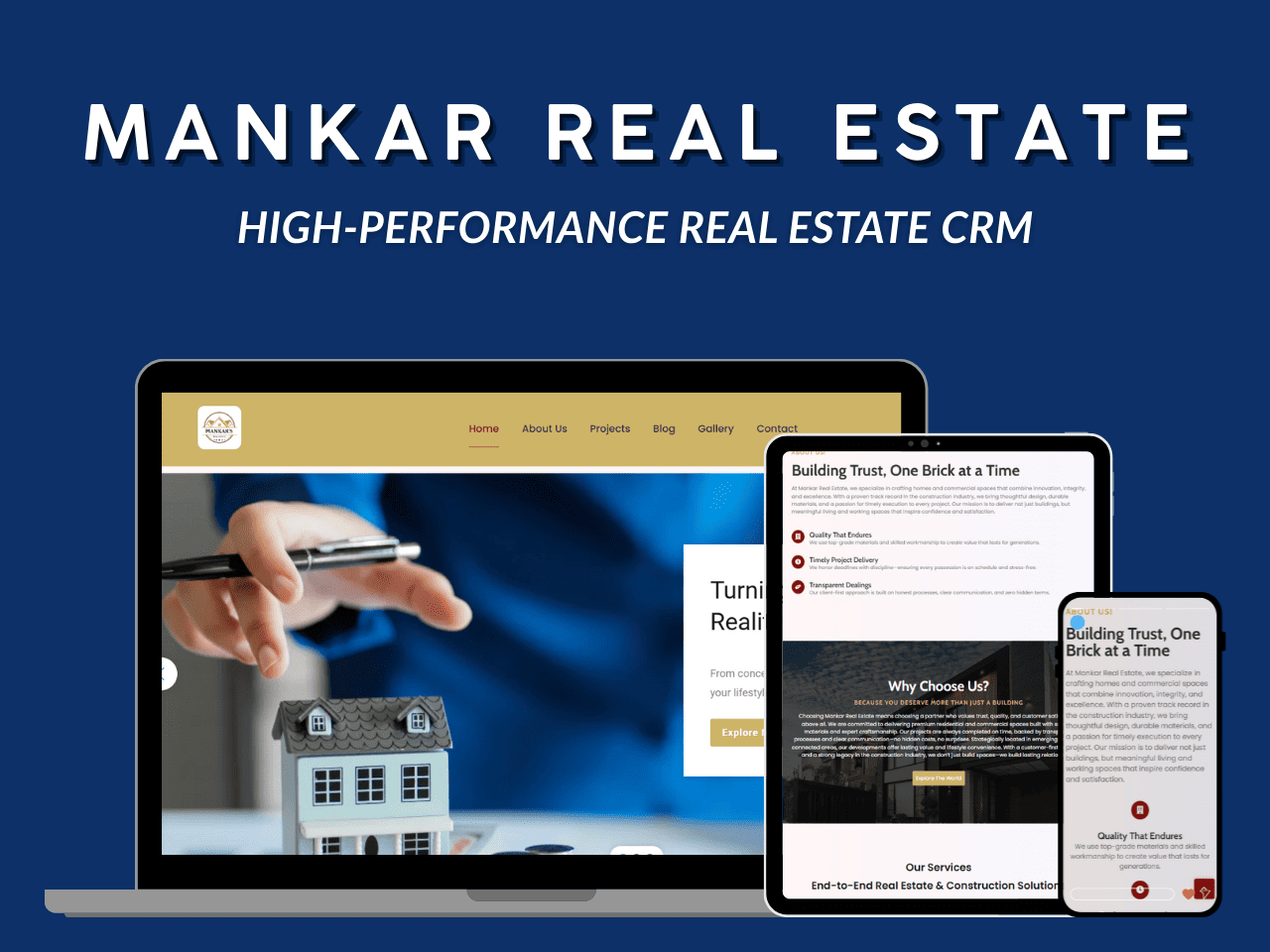 High-Performance Real Estate CRM for Mankar Real Estate